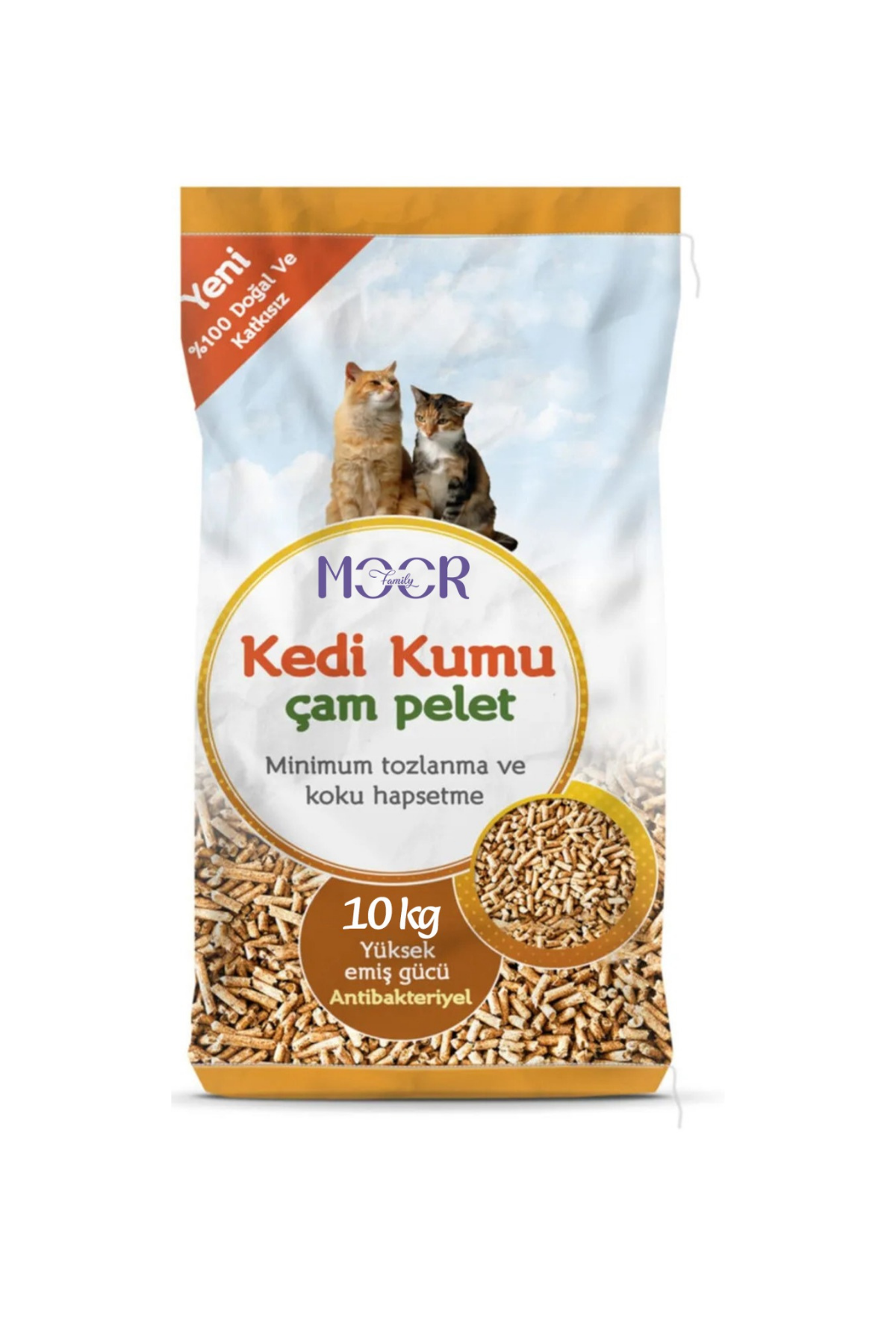 MOOR CAM PALET KEDİ KUMU 10 KG