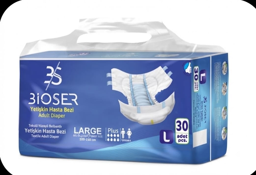 BİOSER Yetişkin Hasta Bezi Large Plus L 30 Adet